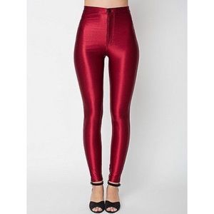 American Apparel Cranberry Disco Pants